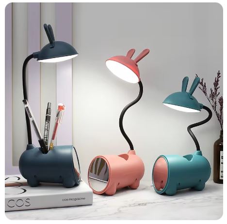 Rabbit Desk Lamp with Mirror