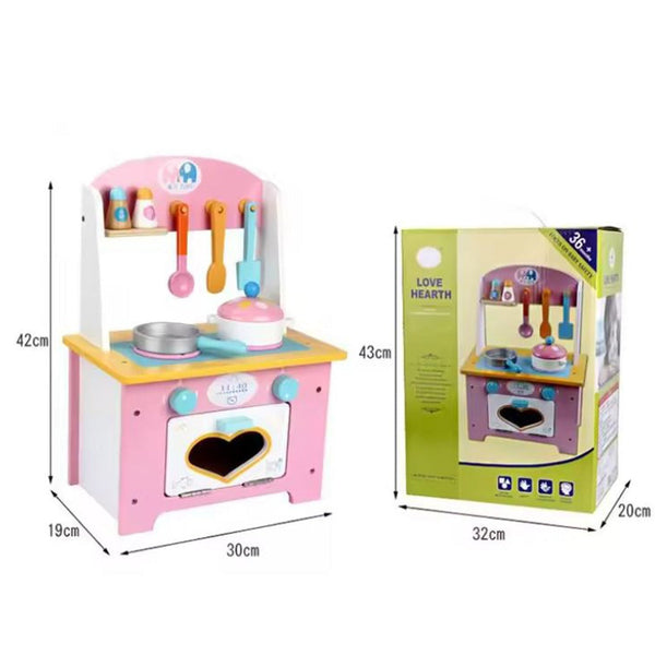 Pretend Play Wooden Kitchen Set Toy