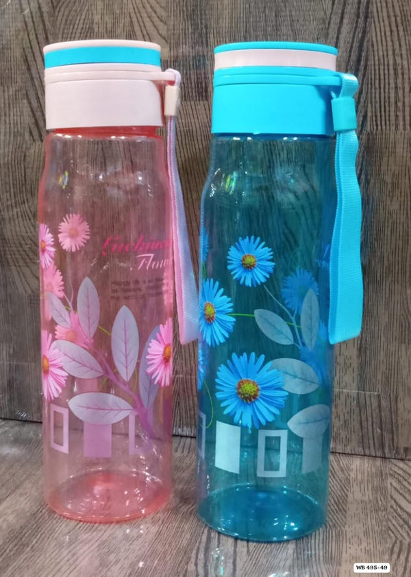 Flowers-Themed Water Bottle