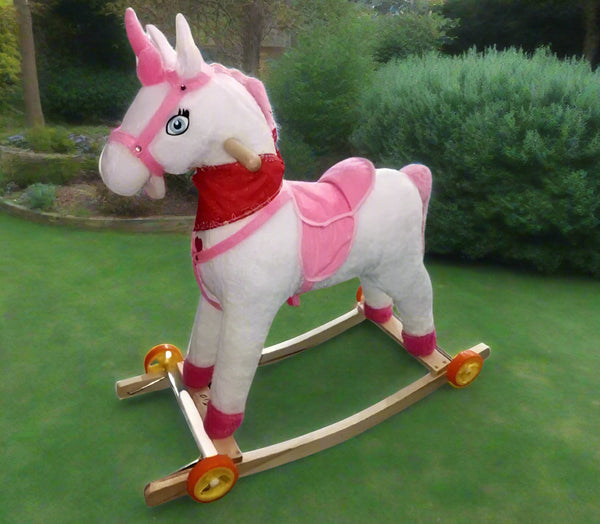Unicorn 2-in-1 Rock and Ride-On Toy