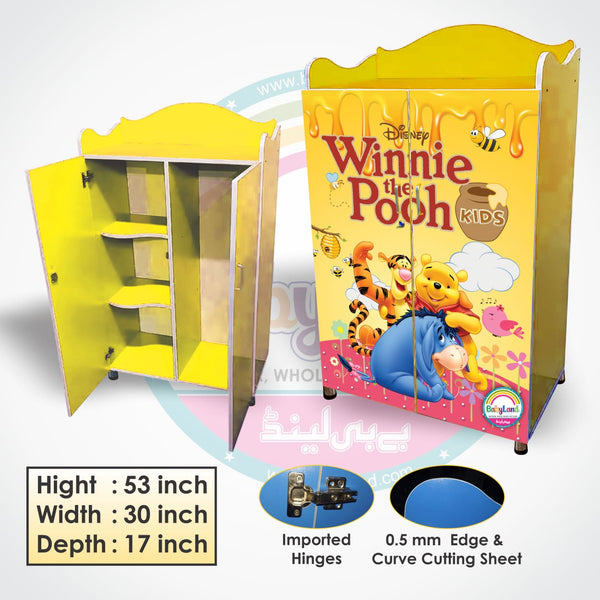 Winnie the Pooh-Themed MDF Wardrobe for Kids (WA-190)