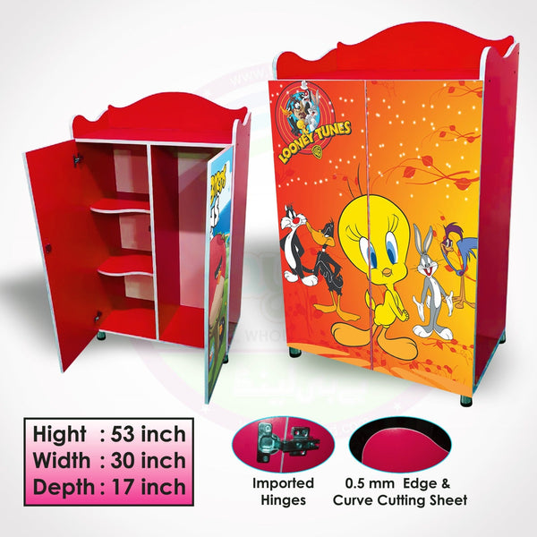 Looney Tunes-Themed MDF Wardrobe for Kids (WA-190)