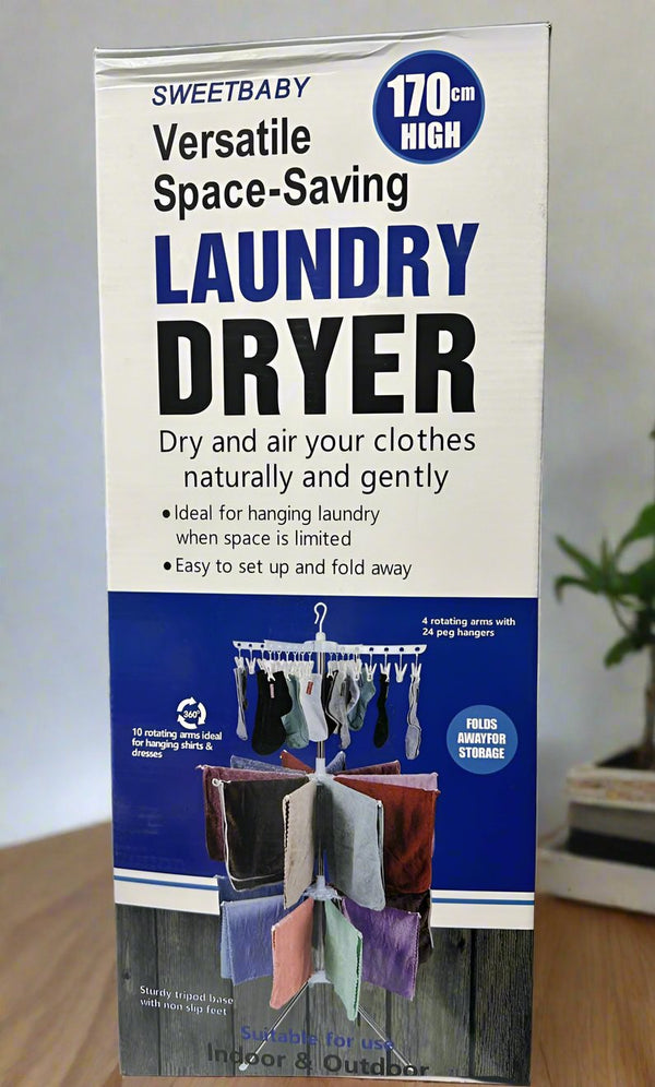 Versatile Space-Saving Laundry Dryer Stand