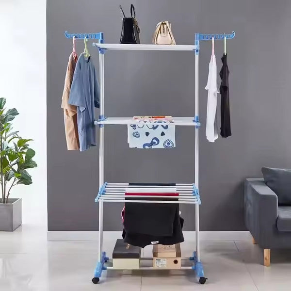 Clothes Drying Rack Four-Layer 2-in-1