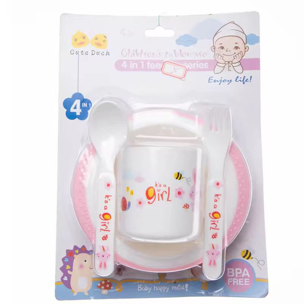 4-in-1 Baby Feeding Set – Soft, Durable & Food-Grade