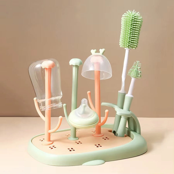 Feeding Bottle Brush and Drying Rack Set