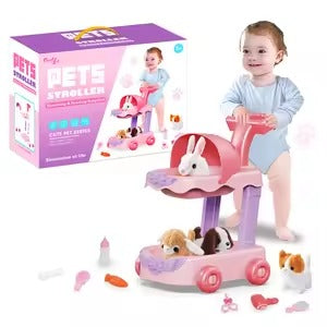 Cute Pets Activity Stroller Toy for Kids