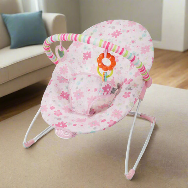 Flower Fantasy Vibrating Baby Bouncer