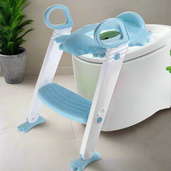 Step-Up Toilet Trainer Seat with Ladder for Toddlers