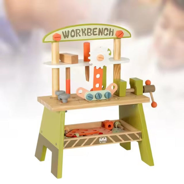 Wooden Workbench Tool Toy Set