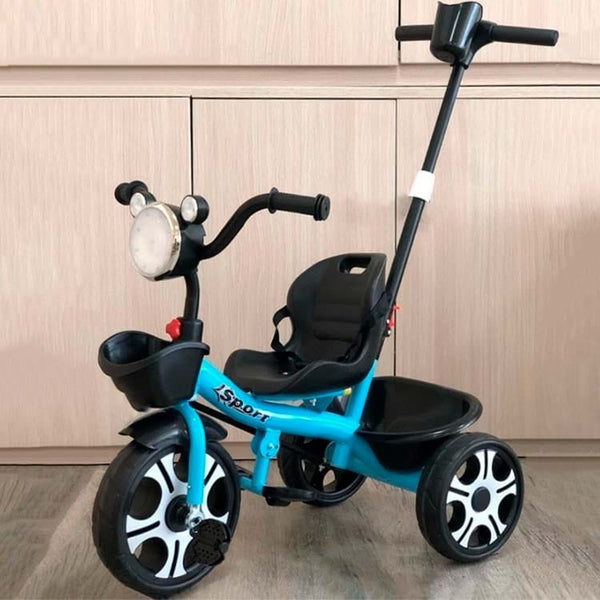 Kids Tricycle with Parental Handle, Lights & Music