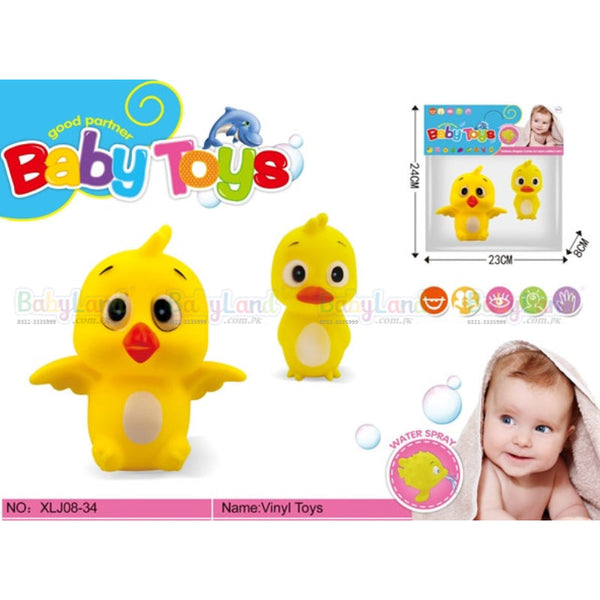 Soft Rubber Ducklings - 2Pcs/Set