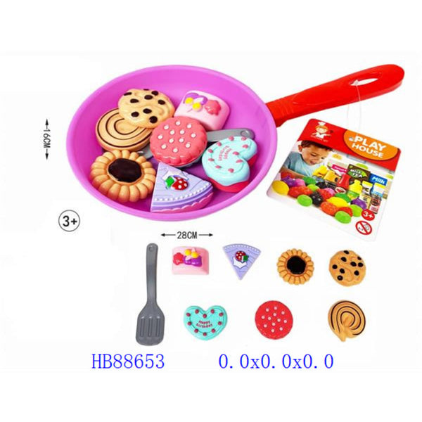 Playhouse Kitchen Pan & Dessert Toy Set