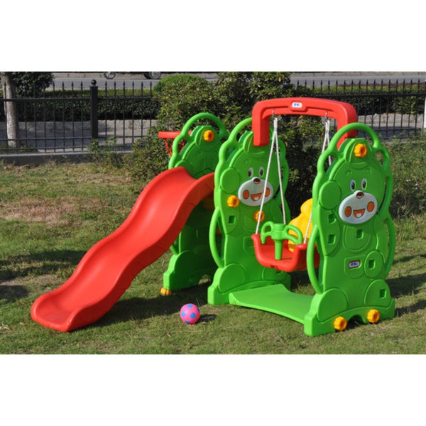 Slide & Swing Set L-62" W-66" H-44"