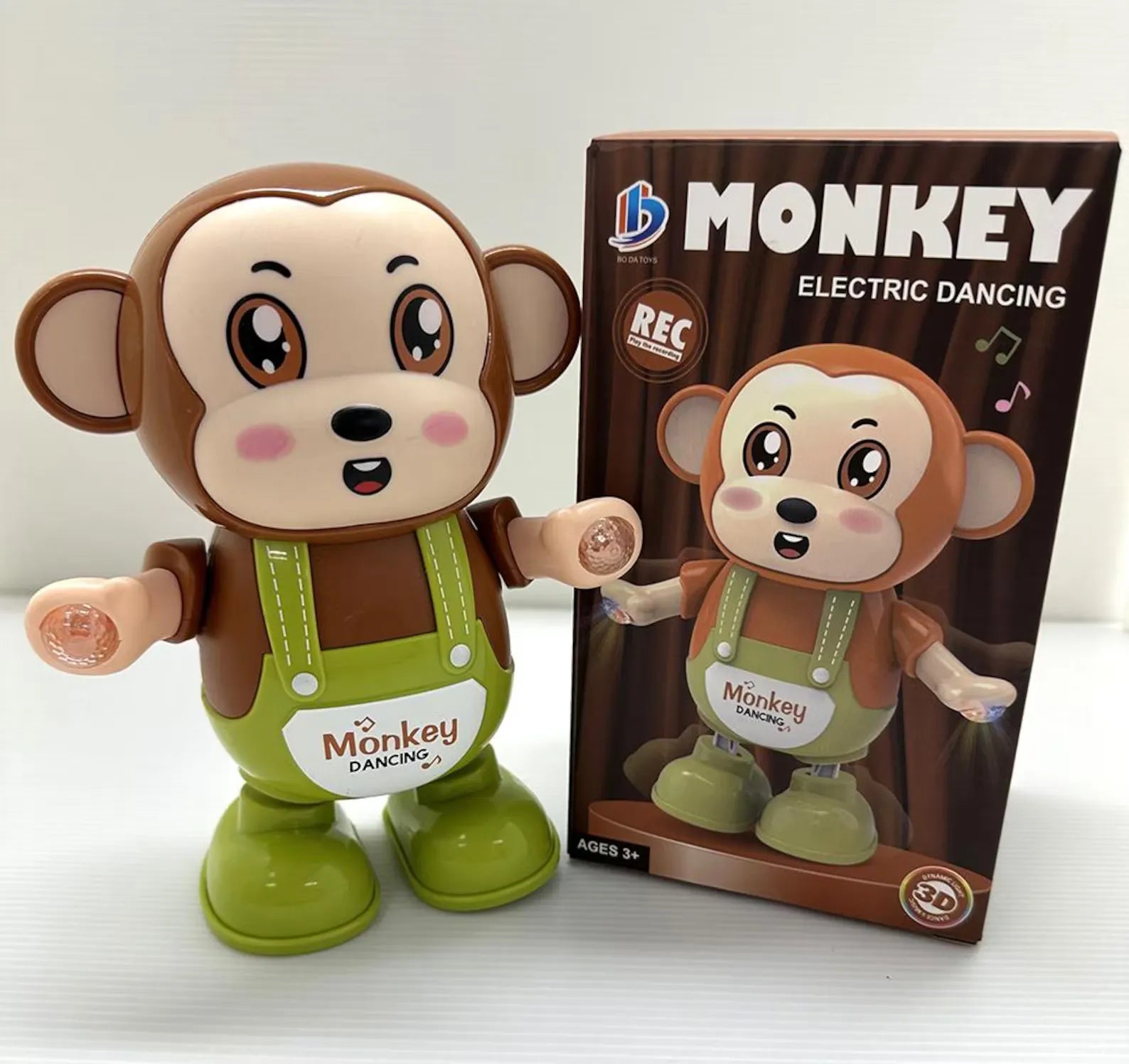 Dancing Monkey Electric Interactive Toy – 3D Lights & Music – Giggle Nest