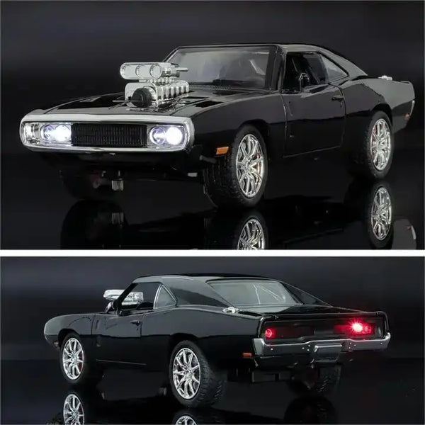 Dodge Charger 1970 Diecast Model 1:24 – Classic Muscle Car with Lights & Sound (Without Box)