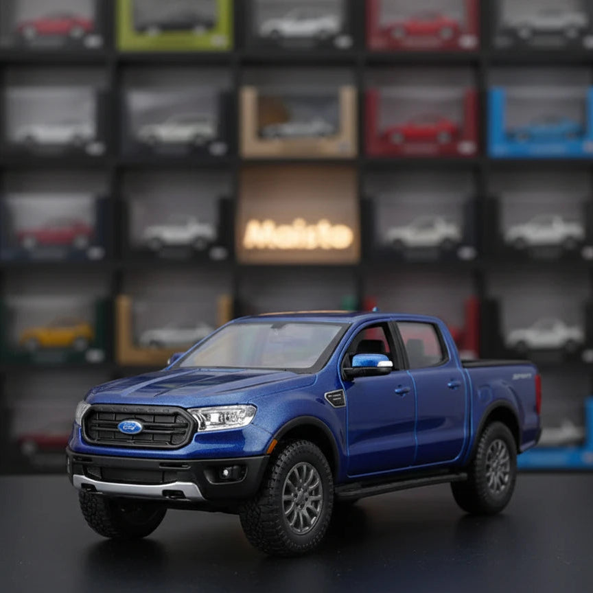 Maisto 1:27 Ford Ranger 2019 – Blue Metallic Diecast Pickup Truck Mode ...