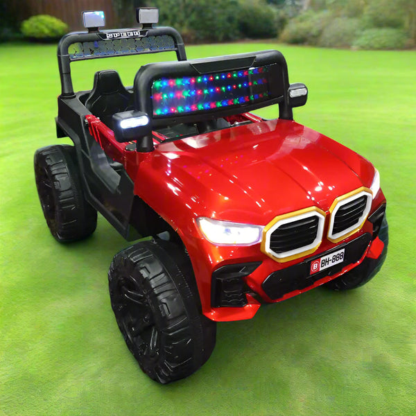 Mini BMW Ride-On Jeep – Dual 2×2 Motors & Flashing Lights for Kids