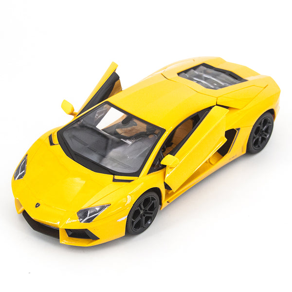 MZ Lamborghini Aventador LP700 Yellow RC Car Front View