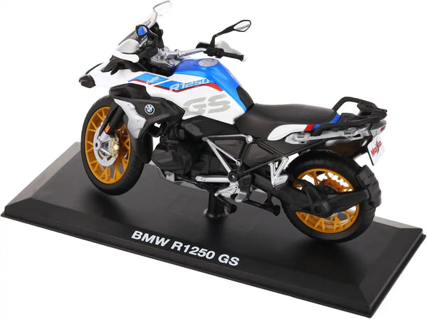 Maisto 1:12 BMW R1250 GS Adventure Motorcycle Model with Display Stand