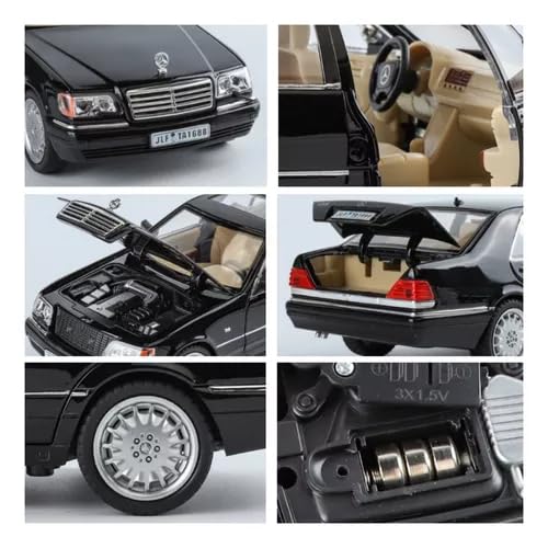 Mercedes-Benz W140 S320 diecast model car – detailed dashboard and steering wheel interior