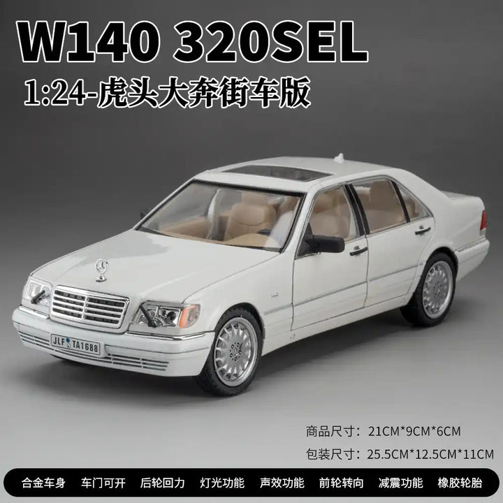 1:24 Mercedes-Benz W140 S320 Classic Diecast Model Car