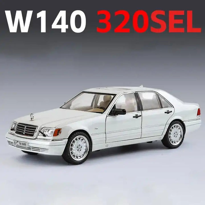 1:24 Mercedes-Benz W140 S320 sel Classic Diecast Model Car white