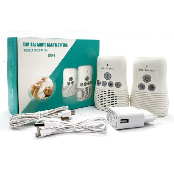 Willcare 2.4GHz Wireless Baby Audio Monitor with Two-Way Talk, Night Light & Long Battery