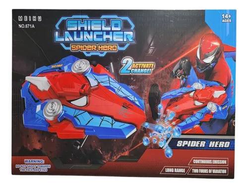 Spider Hero Shield Launcher – Gel Ball Blaster Toy with Rechargeable Battery