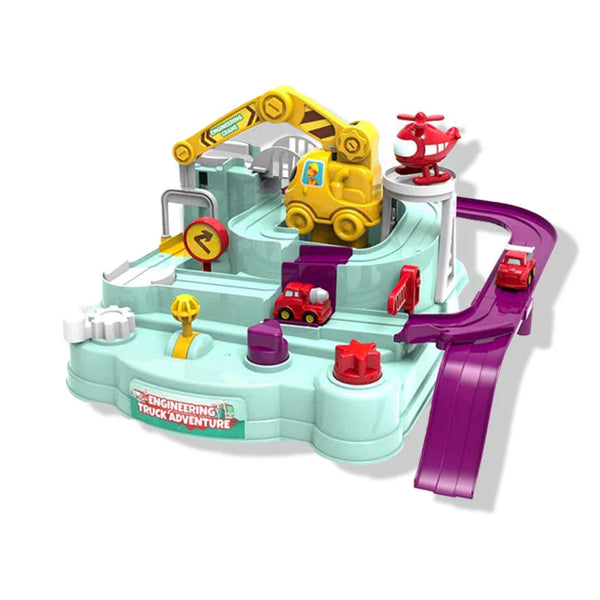 Engineering Truck Adventure Track Toy – Interactive Construction Playset for Kids