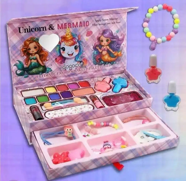 iGoodco Unicorn & Mermaid Fashion Makeup Set for Kids