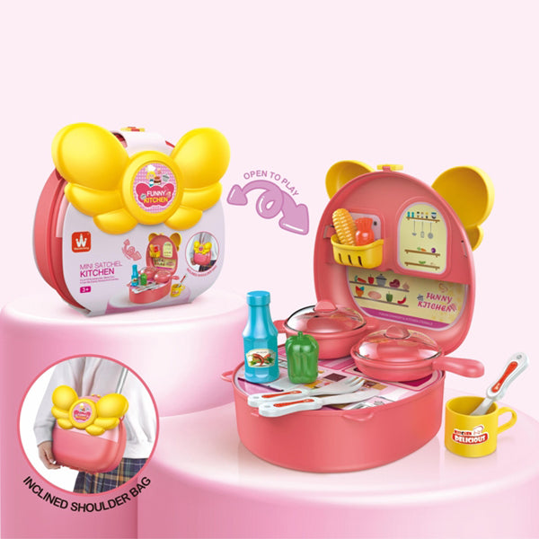 Pretend Play Mini Satchel Kitchen Set
