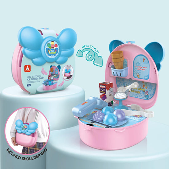 Pretend Play Mini Satchel Ice-Cream Shop